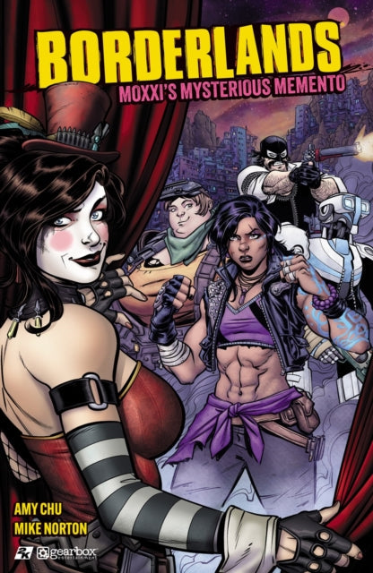 Borderlands: Moxxi's Mysterious Memento comic cover featuring Moxxi and other characters.