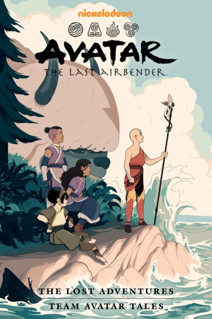 Avatar The Last Airbender Lost Adventures and Team Avatar Tales book cover.