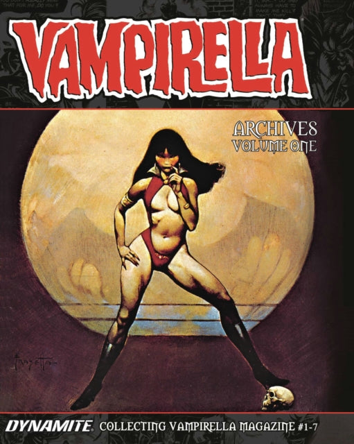 Vampirella Archives Volume 1 comic book featuring artwork by Frank Frazetta.