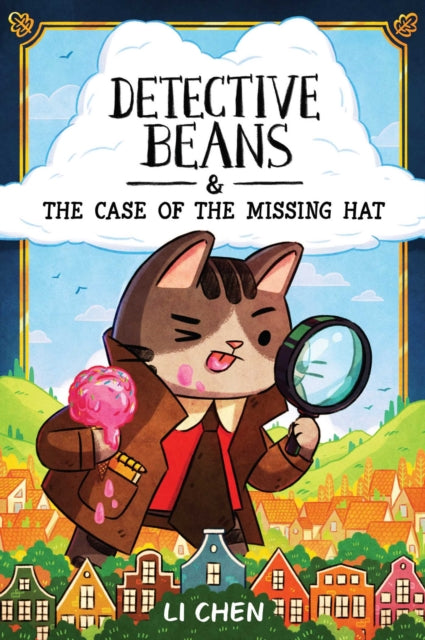 Detective Beans and the Case of the Missing Hat book cover featuring a cat detective.