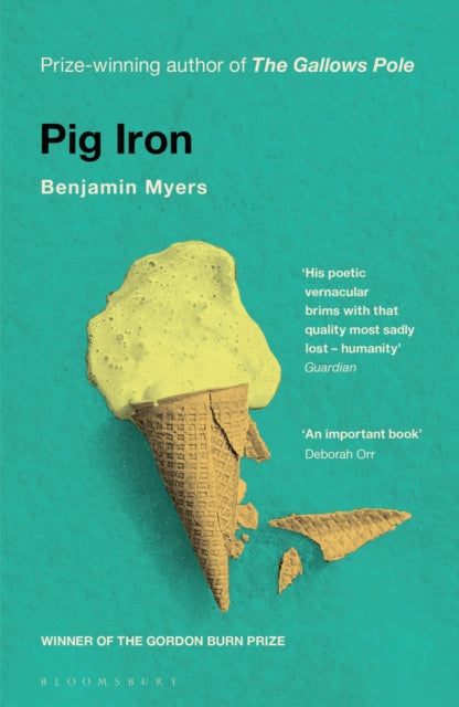 Pig Iron book cover with a melting ice cream cone.