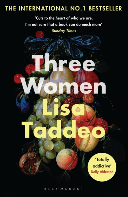 Three Women by Lisa Taddeo book cover with fruit.