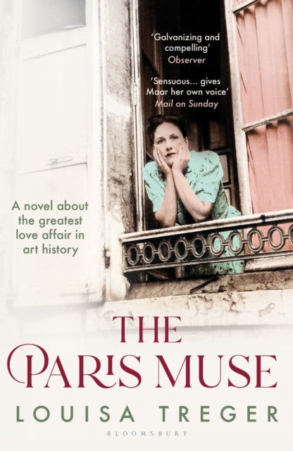 The Paris Muse book cover featuring a woman in a window.