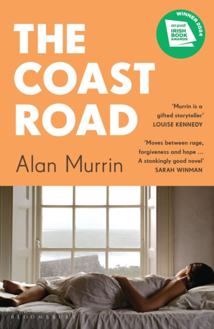 The Coast Road book cover with a woman lying in bed looking out a window.