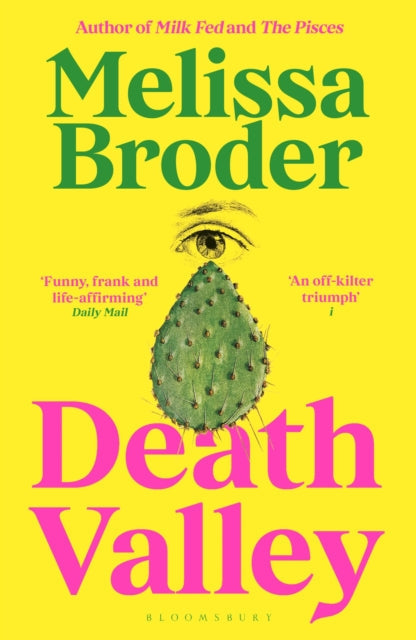 Death Valley book cover with a cactus and an eye.