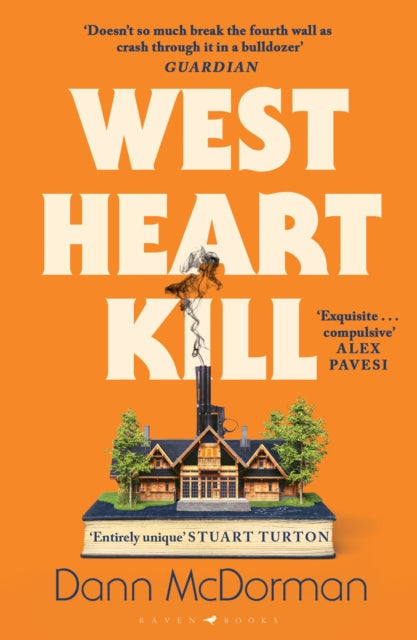 Book cover for West Heart Kill by Dann McDorman featuring a miniature building.