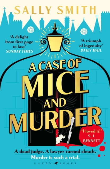 A Case of Mice and Murder book cover with title and quotes.