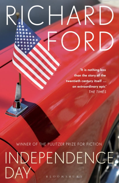 Independence Day by Richard Ford book cover with an American flag.