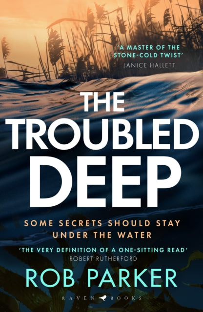 The Troubled Deep book cover with reeds and water.
