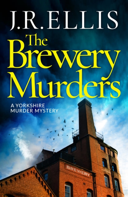 The Brewery Murders book cover featuring a brick brewery building.