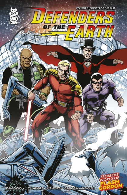 Defenders of the Earth Vol. 2 comic cover featuring four superheroes.