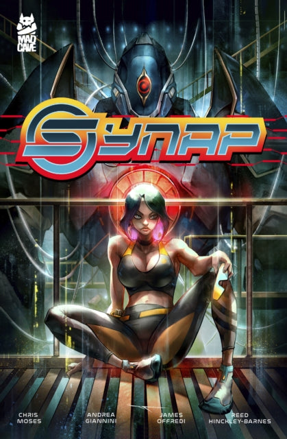 Comic book cover for Synap featuring a woman and a robot.