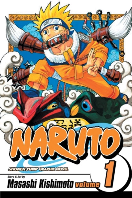 Naruto, Vol. 1 graphic novel cover featuring Naruto Uzumaki.