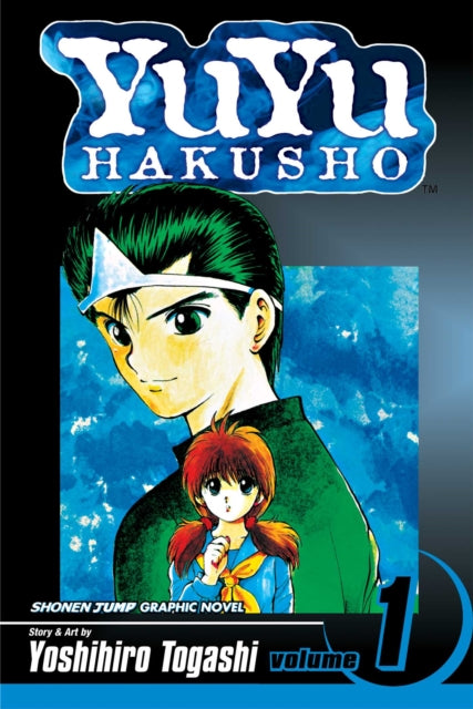 YuYu Hakusho, Vol. 1 graphic novel cover featuring Yusuke and Botan.
