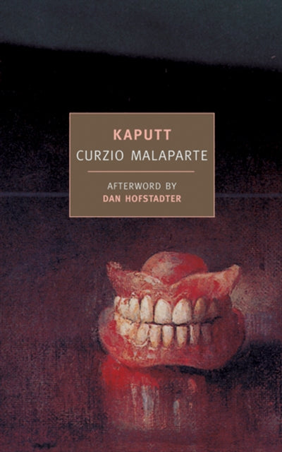 Kaputt book cover with a painting of dentures.