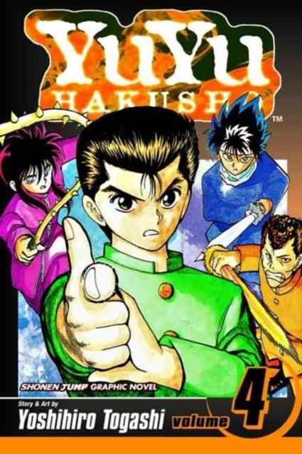 YuYu Hakusho, Vol. 4 graphic novel cover featuring Yusuke and friends.