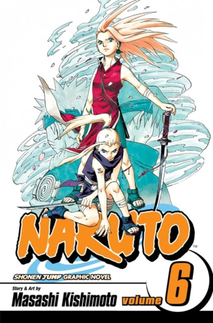 Naruto, Vol. 6 graphic novel cover featuring Sakura and Ino.