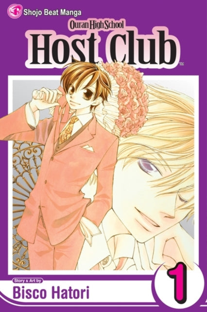 Ouran High School Host Club, Vol. 1 manga cover featuring two male characters.