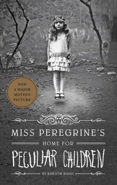 Book cover for Miss Peregrine's Home for Peculiar Children featuring a young girl.
