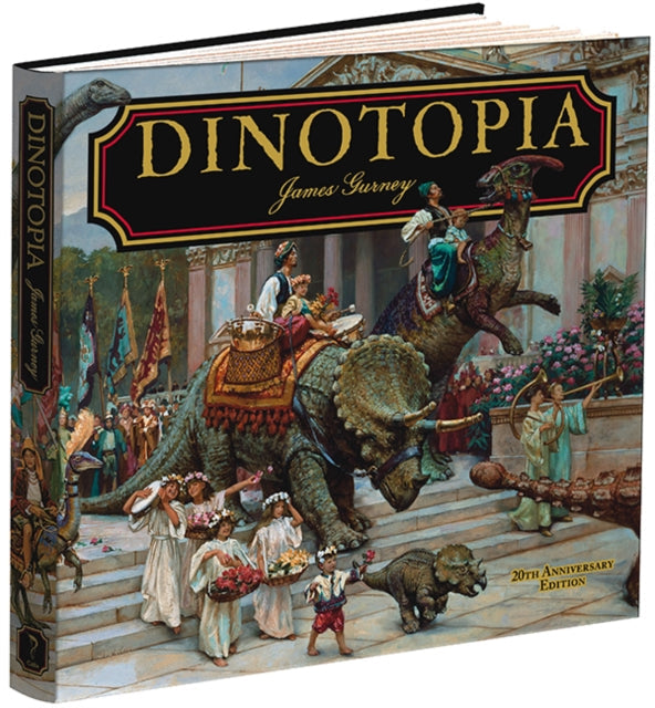 Dinotopia: A Land Apart from Time 20th Anniversary Edition book cover.