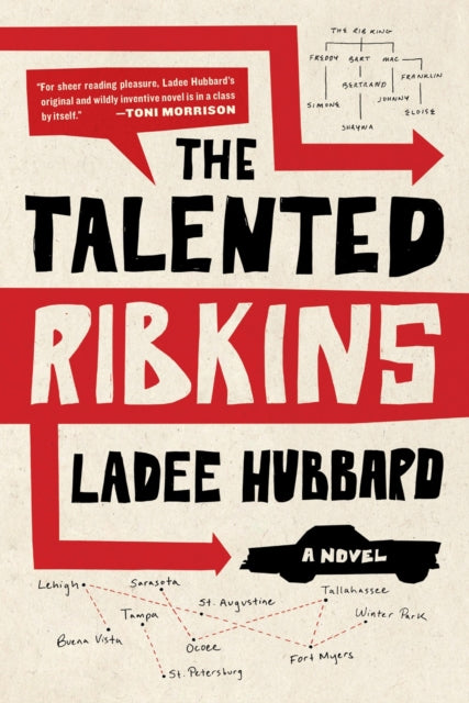 The Talented Ribkins book cover with a quote and a family tree.