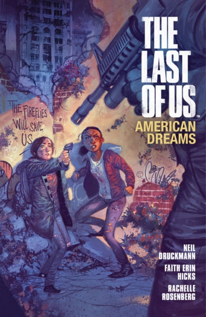 The Last of Us American Dreams comic cover art featuring two young women and a rifle.