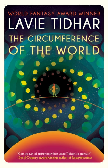 The Circumference of the World book cover featuring a person on a tightrope.