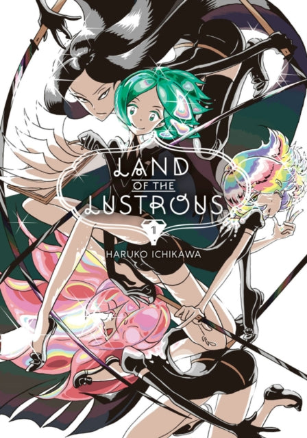 Land of the Lustrous 1 manga cover featuring anime characters.