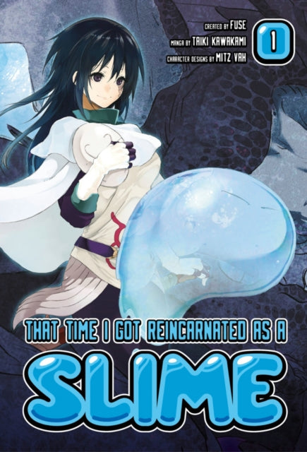 That Time I Got Reincarnated As A Slime 1 manga cover with Rimuru and a slime.