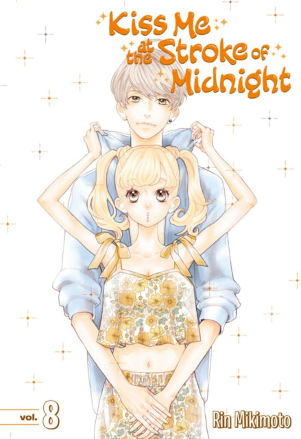 Kiss Me At The Stroke Of Midnight 8 manga cover featuring two anime characters.