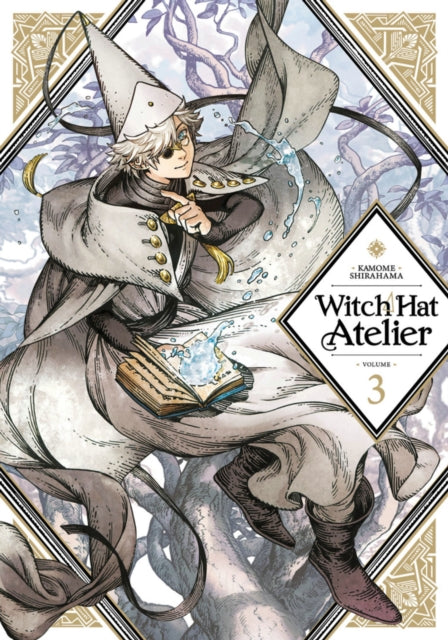 Witch Hat Atelier Volume 3 manga cover featuring a young wizard with a pointed hat.