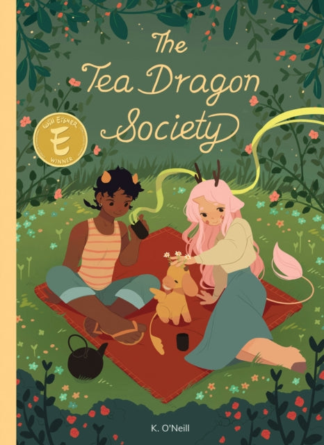 The Tea Dragon Society Treasury Edition book cover features two characters and a tea dragon.