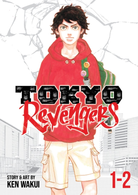 Tokyo Revengers (Omnibus) Vol. 1-2 manga cover featuring a young man in a red hoodie.