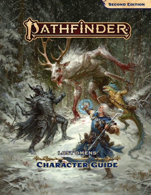 Pathfinder Lost Omens Character Guide Second Edition book cover art.