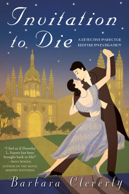 Invitation to Die book cover featuring a couple dancing in front of a building.