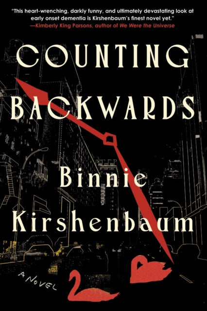 Counting Backwards book cover with a red clock hand over a city skyline.