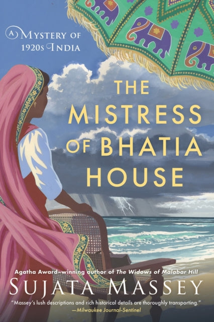 The Mistress of Bhatia House book cover featuring a woman in a pink sari.