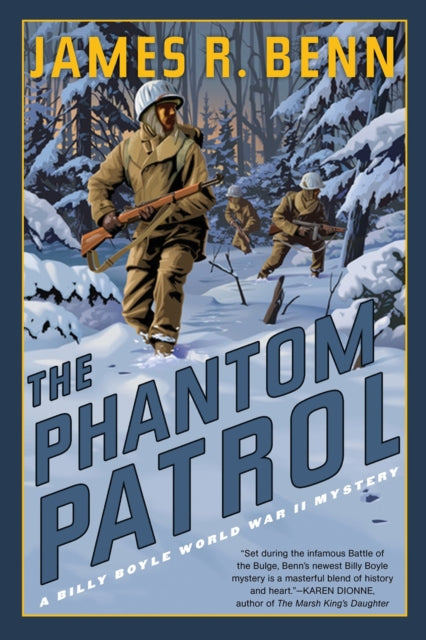 The Phantom Patrol book cover features soldiers in a snowy forest.