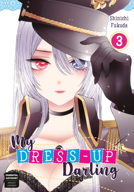 My Dress-Up Darling 3 manga cover featuring a character with heterochromia.