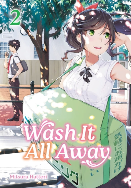 Wash It All Away 02 manga cover featuring two anime characters.