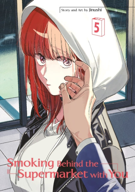 Smoking Behind the Supermarket with You 05 manga cover featuring a woman with red hair.