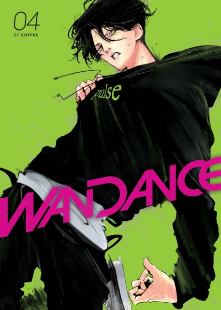 Wandance 4 manga cover featuring a stylized illustration of a young man in a black hoodie.