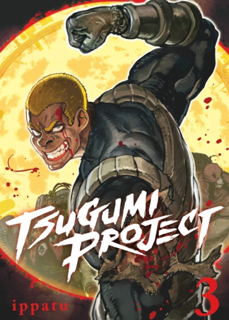 Tsugumi Project 3 manga cover featuring a muscular man with blond hair and a fierce expression.