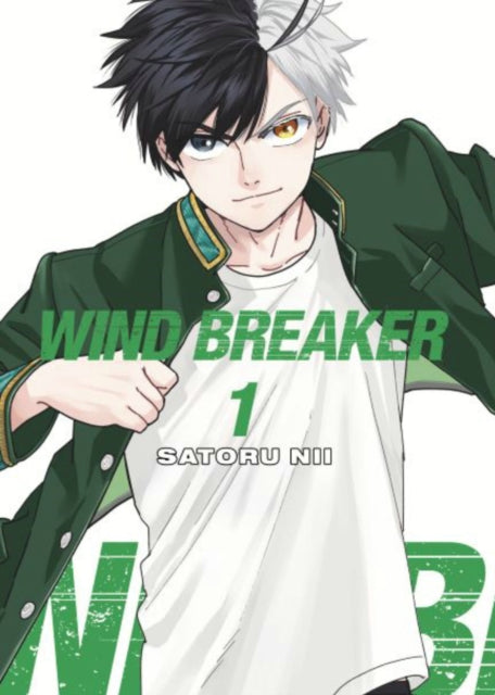 Manga cover for Wind Breaker 1 featuring a male character with two-toned hair.