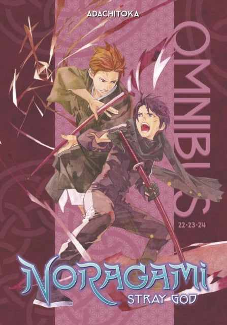 Noragami Omnibus 8 manga cover featuring two male characters in action poses.
