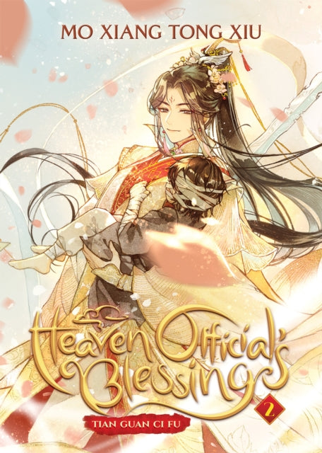 Heaven Official's Blessing Vol. 2 cover art features a man holding another man.