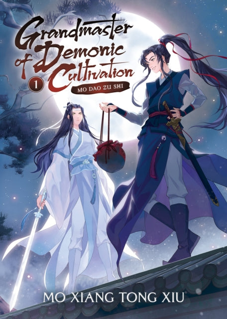 Grandmaster of Demonic Cultivation Vol. 1 cover art features two male characters in traditional Chinese attire.