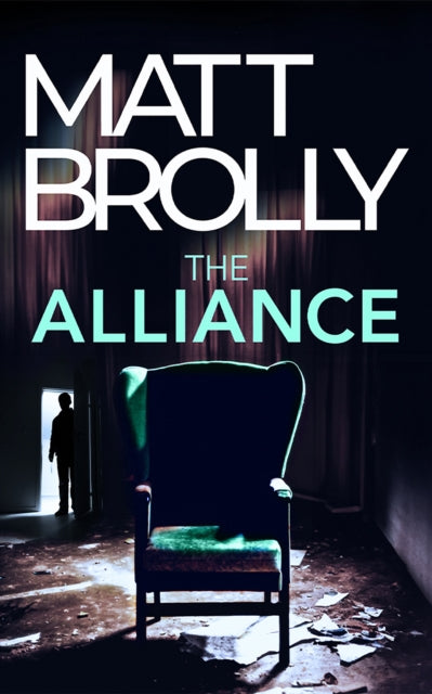 The Alliance book cover with a chair and a figure in a doorway.