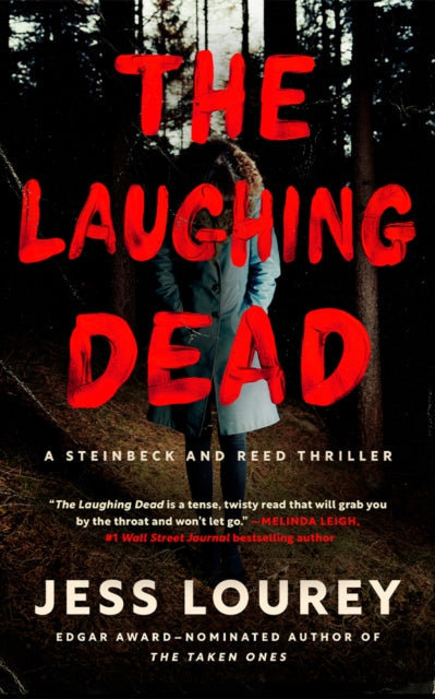 The Laughing Dead book cover with red title and a person in a forest.
