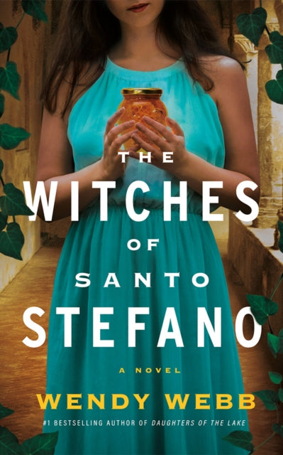 The Witches of Santo Stefano book cover features a woman holding a jar of honey.